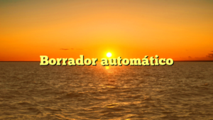 Borrador automático