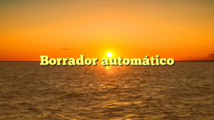 Borrador automático