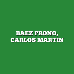 BAEZ PRONO, CARLOS MARTIN