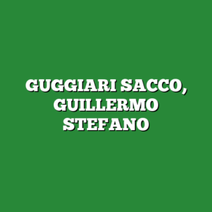 GUGGIARI SACCO, GUILLERMO STEFANO