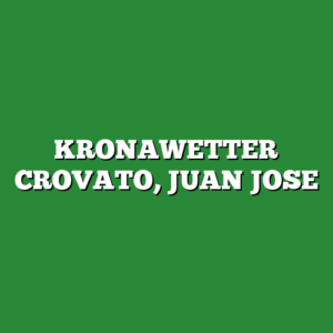 KRONAWETTER CROVATO, JUAN JOSE