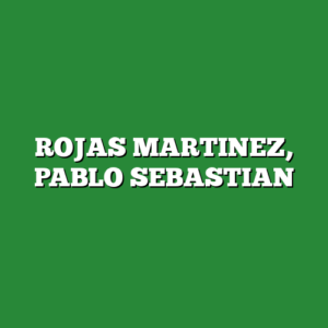 ROJAS MARTINEZ, PABLO SEBASTIAN