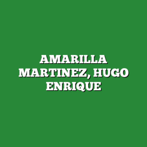 AMARILLA MARTINEZ, HUGO ENRIQUE