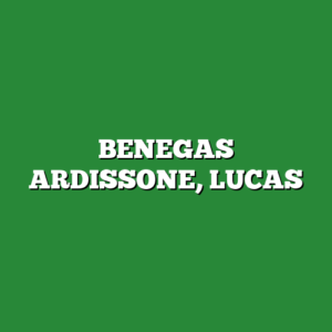 BENEGAS ARDISSONE, LUCAS