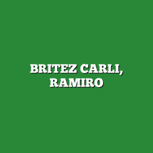 BRITEZ CARLI, RAMIRO