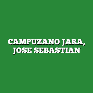 CAMPUZANO JARA, JOSE SEBASTIAN