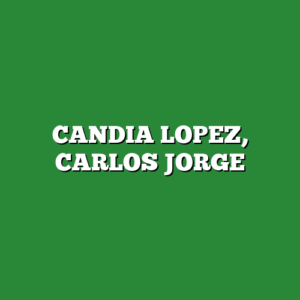 CANDIA LOPEZ, CARLOS JORGE