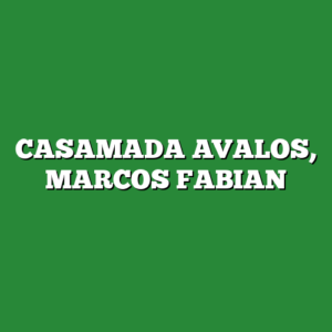 CASAMADA AVALOS, MARCOS FABIAN