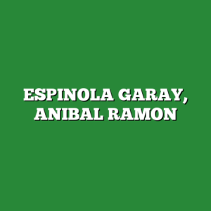 ESPINOLA GARAY, ANIBAL RAMON