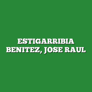 ESTIGARRIBIA BENITEZ, JOSE RAUL