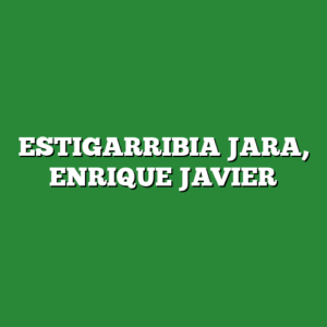 ESTIGARRIBIA JARA, ENRIQUE JAVIER