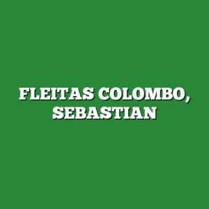 FLEITAS COLOMBO, SEBASTIAN