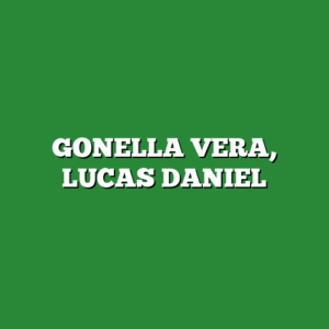 GONELLA VERA, LUCAS DANIEL