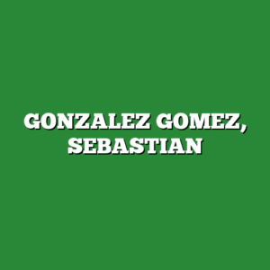 GONZALEZ GOMEZ, SEBASTIAN