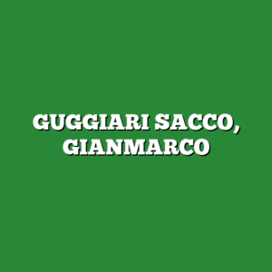 GUGGIARI SACCO, GIANMARCO