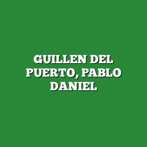 GUILLEN DEL PUERTO, PABLO DANIEL