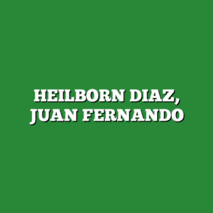 HEILBORN DIAZ, JUAN FERNANDO