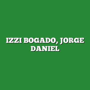 IZZI BOGADO, JORGE DANIEL