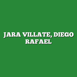 JARA VILLATE, DIEGO RAFAEL