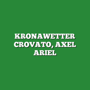 KRONAWETTER CROVATO, AXEL ARIEL