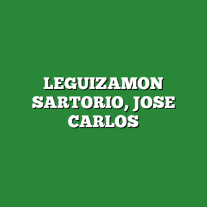 LEGUIZAMON SARTORIO, JOSE CARLOS