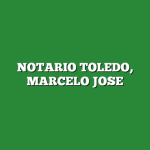 NOTARIO TOLEDO, MARCELO JOSE