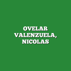 OVELAR VALENZUELA, NICOLAS