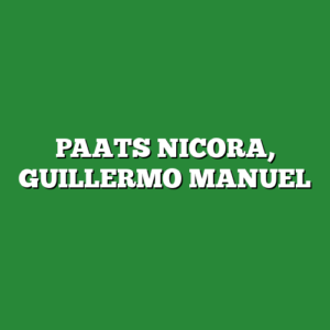 PAATS NICORA, GUILLERMO MANUEL