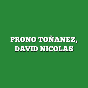 PRONO TOÑANEZ, DAVID NICOLAS