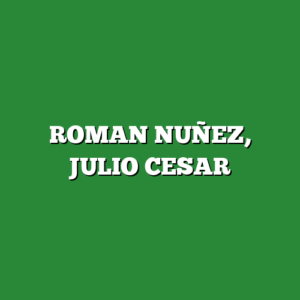 ROMAN NUÑEZ, JULIO CESAR