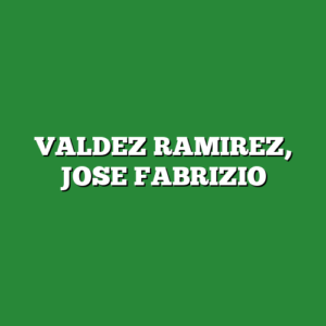 VALDEZ RAMIREZ, JOSE FABRIZIO