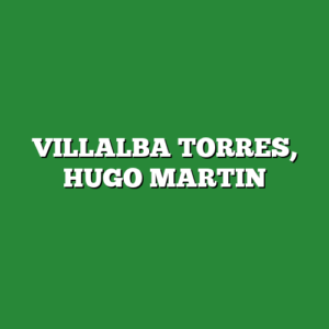 VILLALBA TORRES, HUGO MARTIN