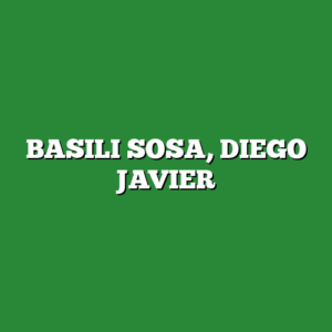 BASILI SOSA, DIEGO JAVIER