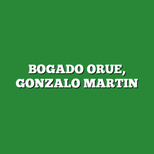 BOGADO ORUE, GONZALO MARTIN