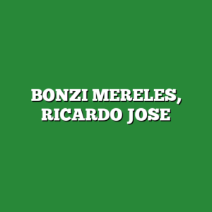 BONZI MERELES, RICARDO JOSE