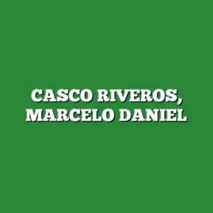 CASCO RIVEROS, MARCELO DANIEL