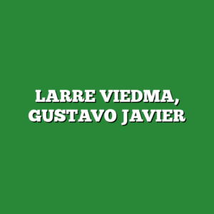 LARRE VIEDMA, GUSTAVO JAVIER